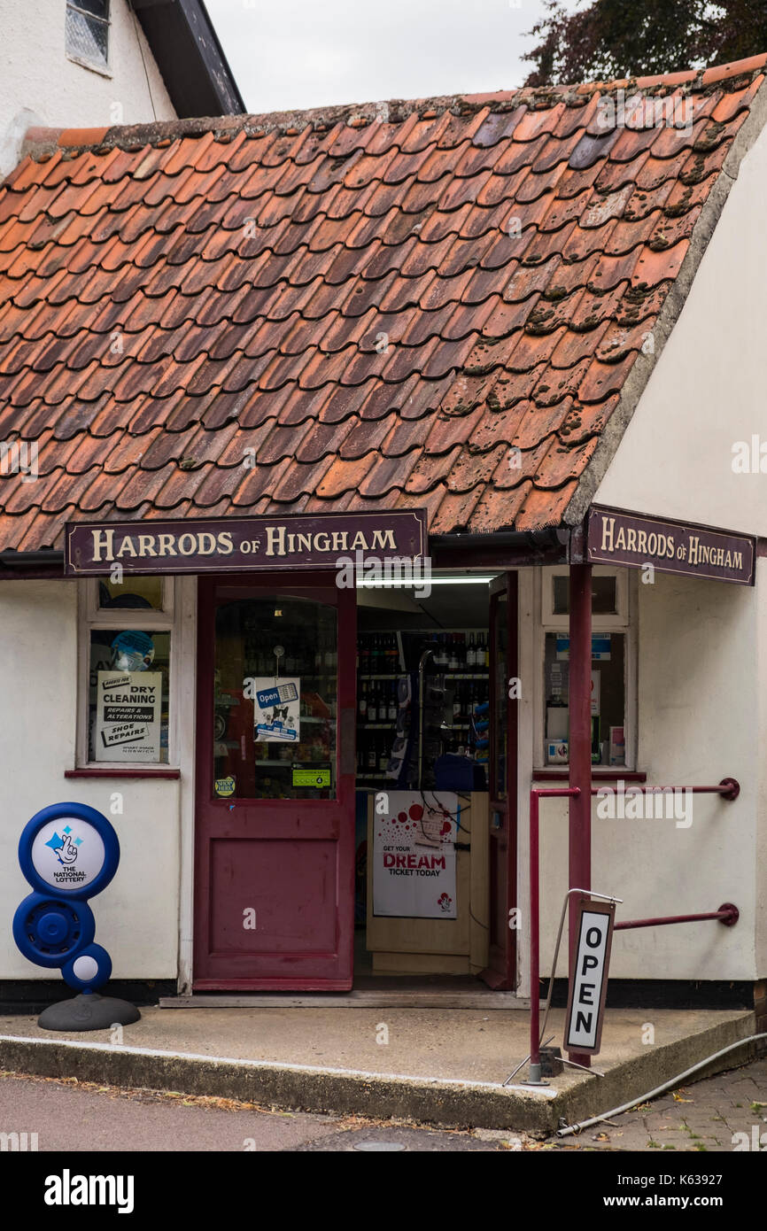 Harrods of Hingham, village shop, Norfolk, England Stock Photo