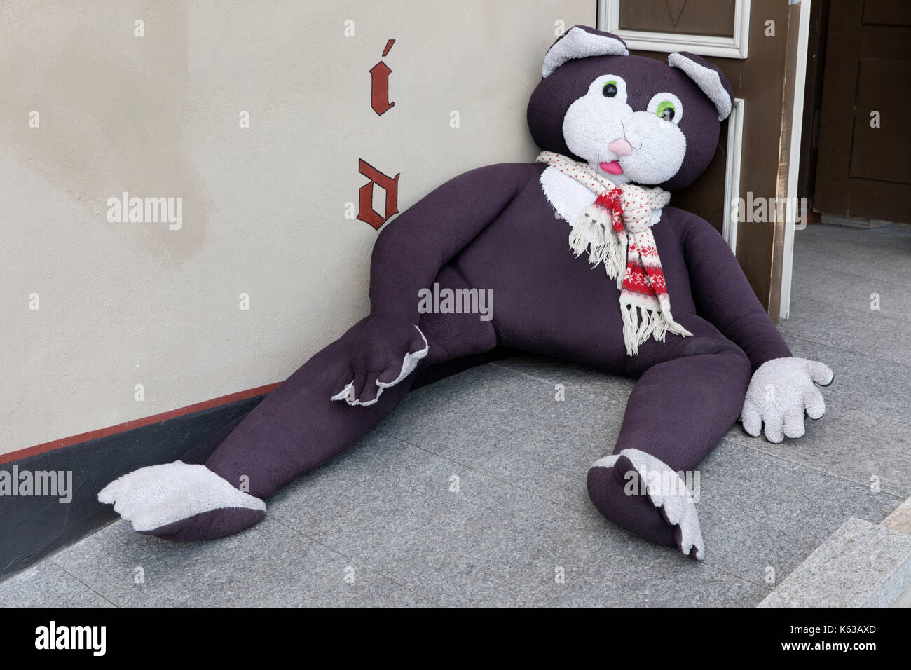 Soft toy cat Stock Photo