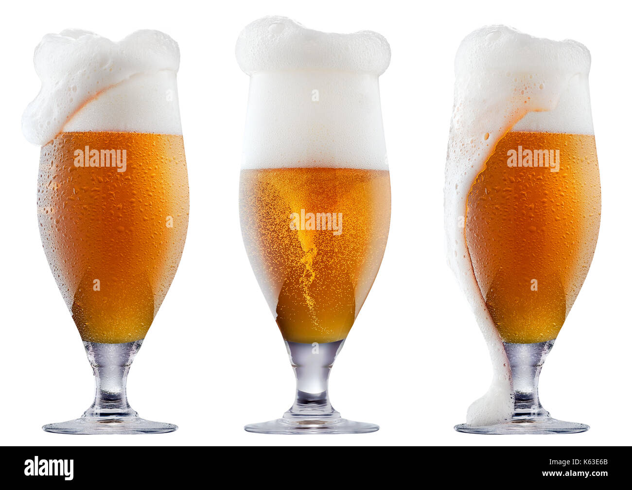 Mug of frosty beer with foam Stock Photo - Alamy
