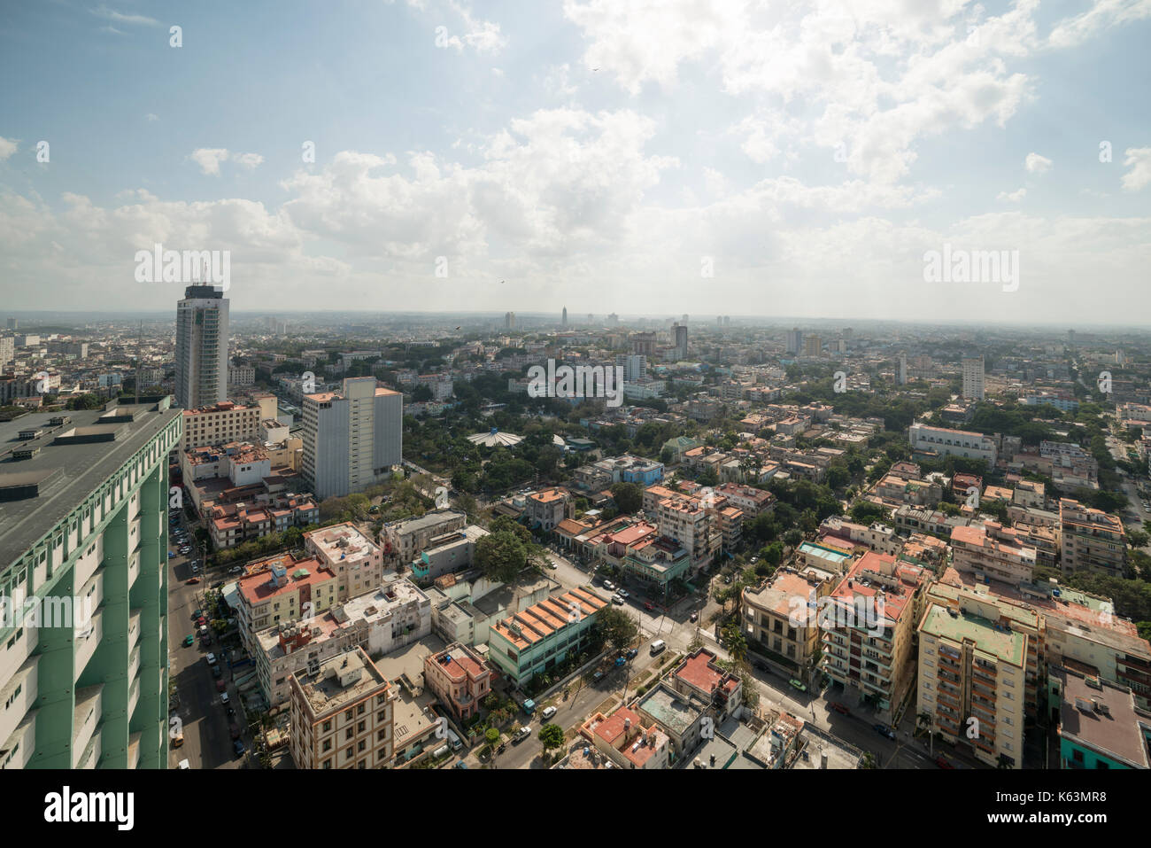 Havanna, - January 08, Travel, Havanna, Cuba, Habana City . In the Picture: Havanna from above . (Photo by Ulrich Roth) Stock Photo