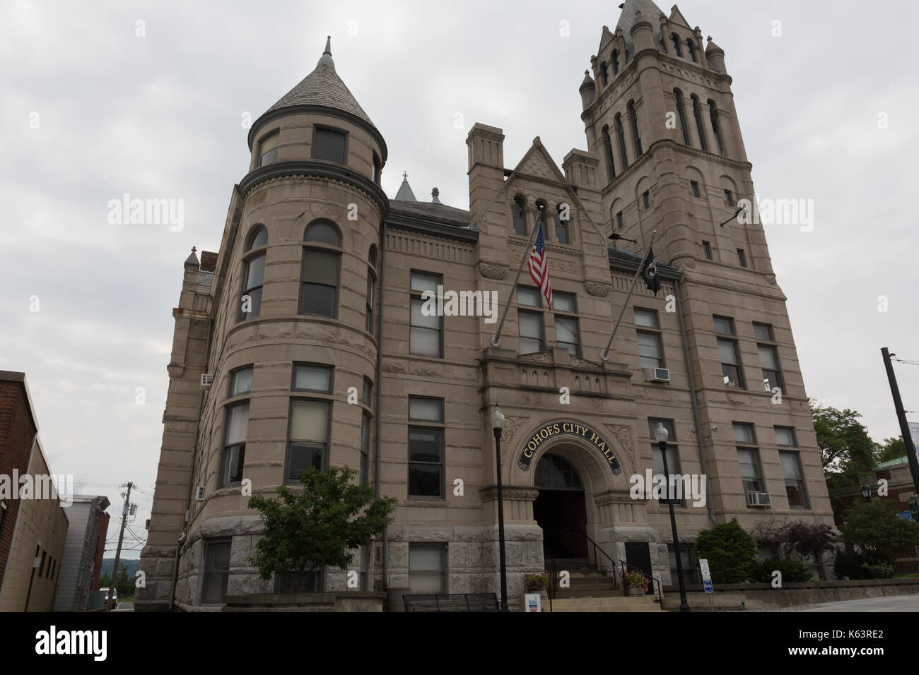 Cohoes City Hall Stock Photo Alamy