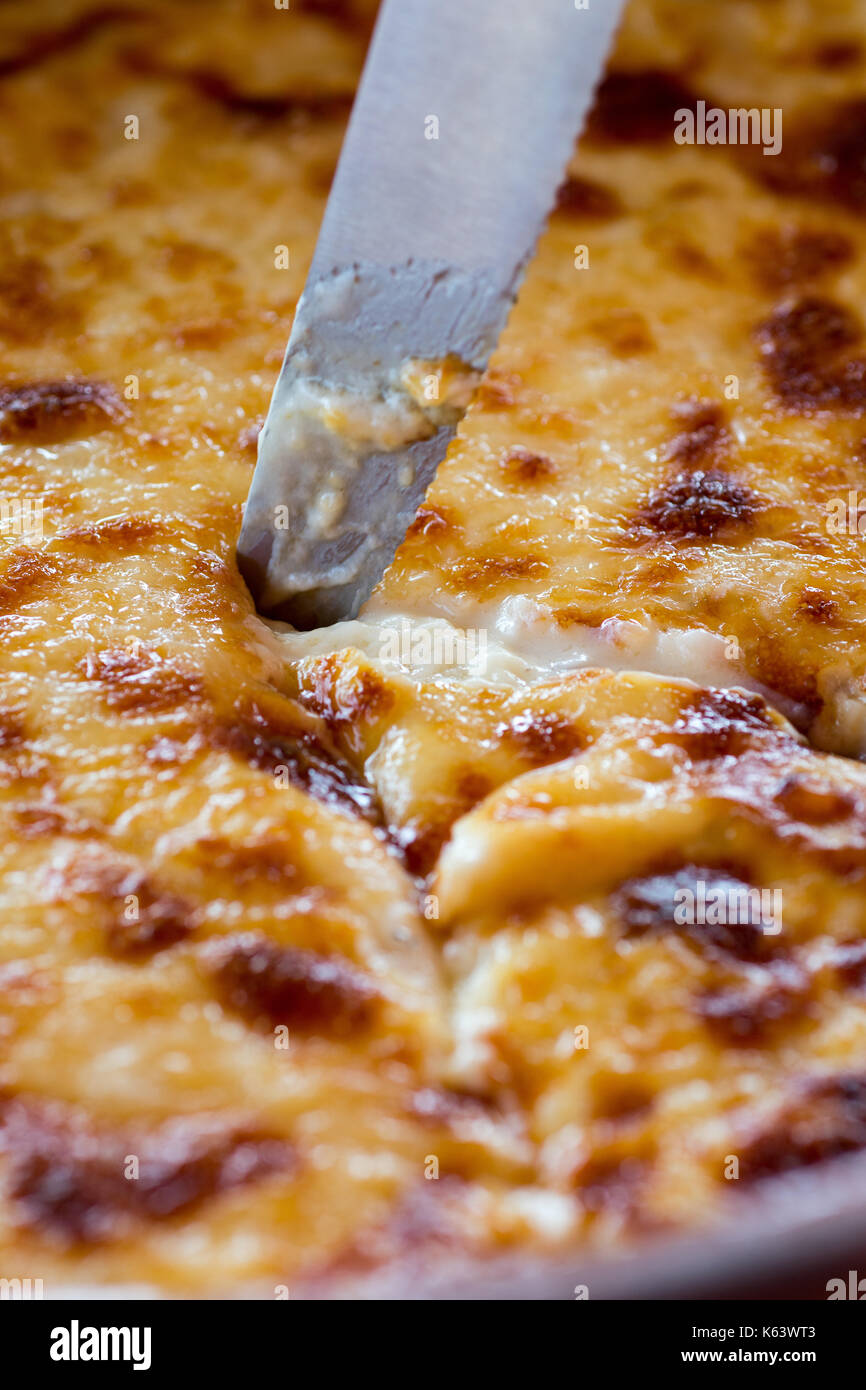Pastitsio Traditional Greek Baked Pasta Casserole With Ground Beef