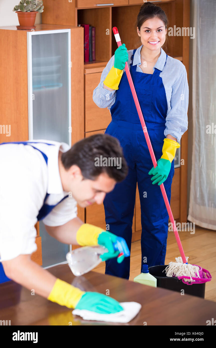 Indian professional cleaners hi-res stock photography and images - Alamy