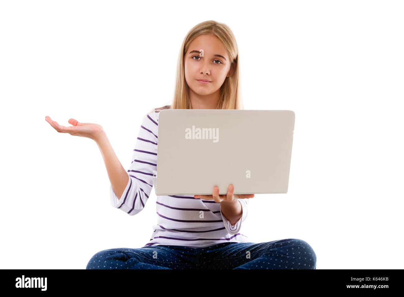 Teen girl legs crossed floor hi-res stock photography and images - Alamy