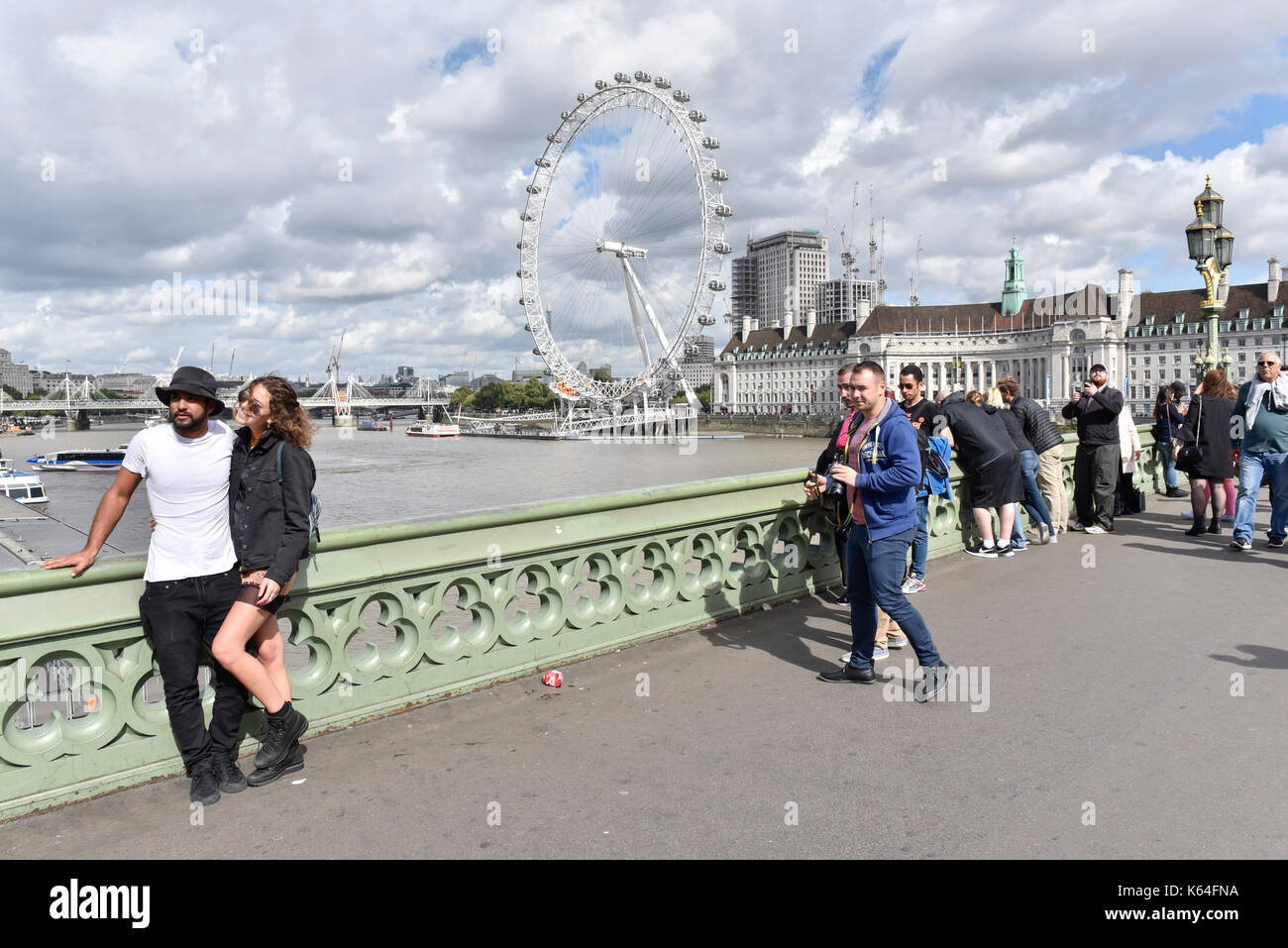 London sunshine rain umbrella hi-res stock photography and images - Alamy