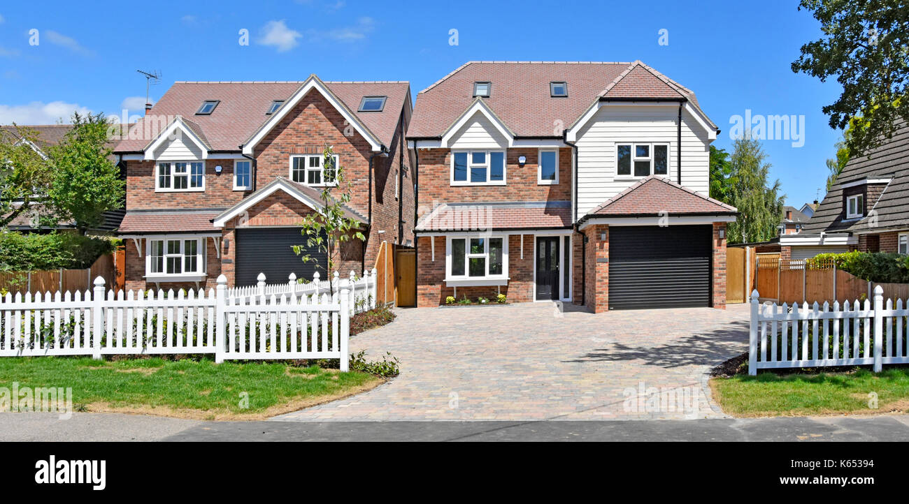 Two New Houses Stock Photos Two New Houses Stock Images