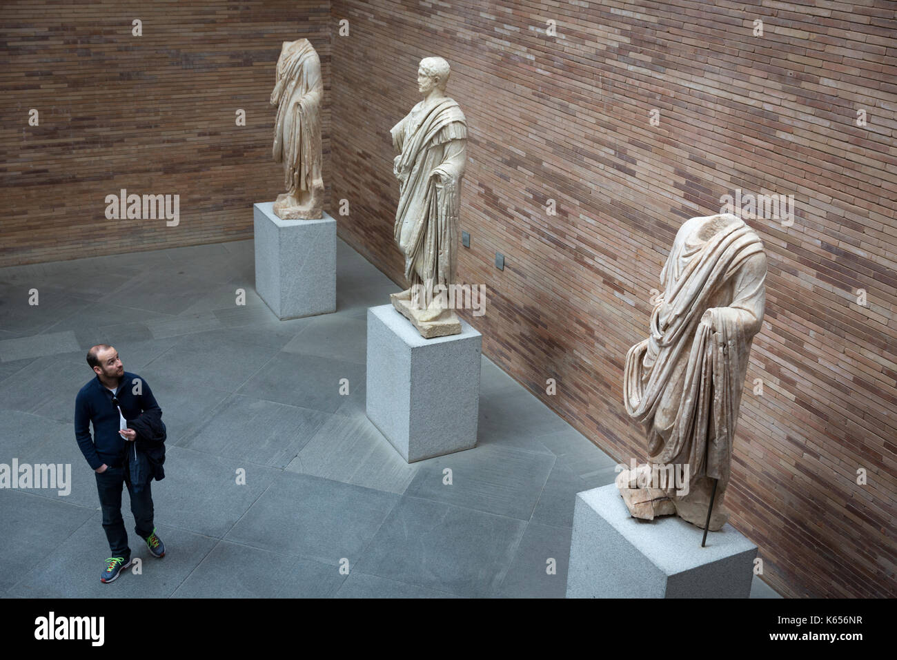 National Museum of Roman Art. Building designed by the architect Rafael Moneo Stock Photo