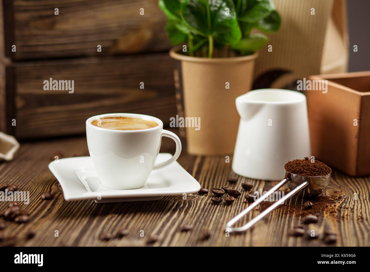 Ground espresso hi-res stock photography and images - Alamy