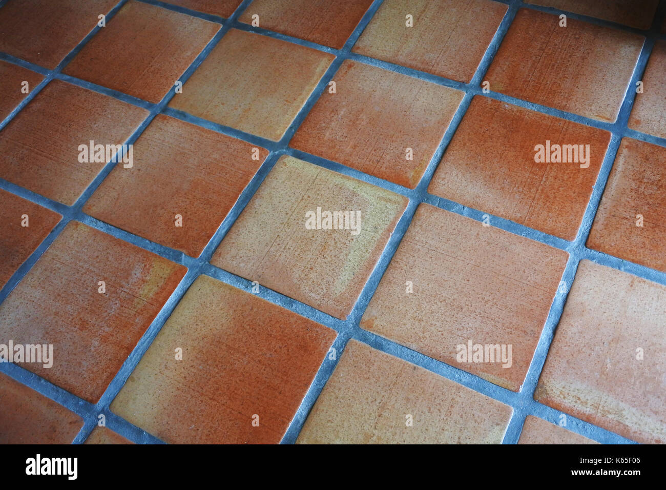 Tiled Flooring - John Gollop Stock Photo