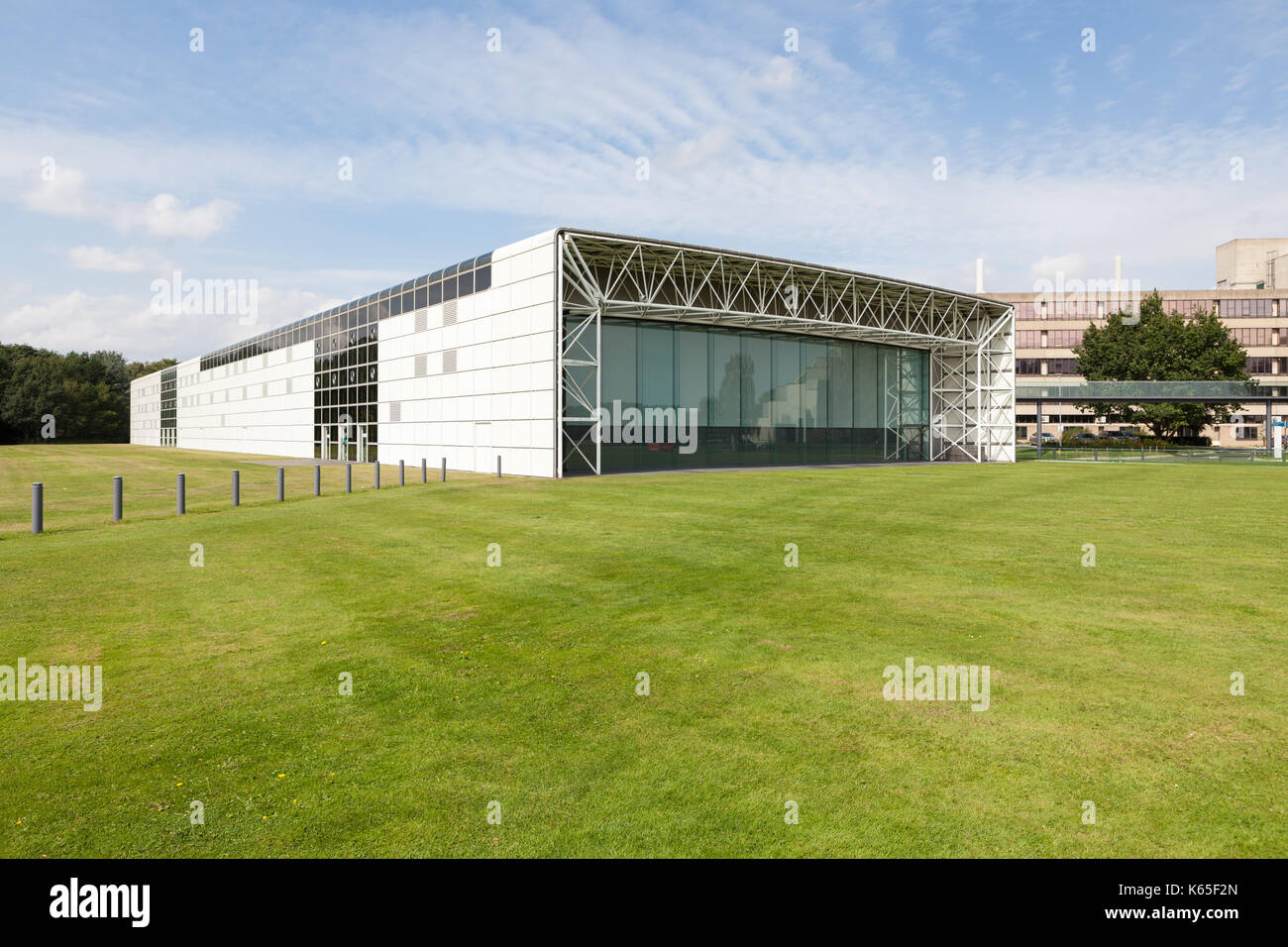 Exterior of The Sainsbury Centre for Visual Arts, designed by Norman