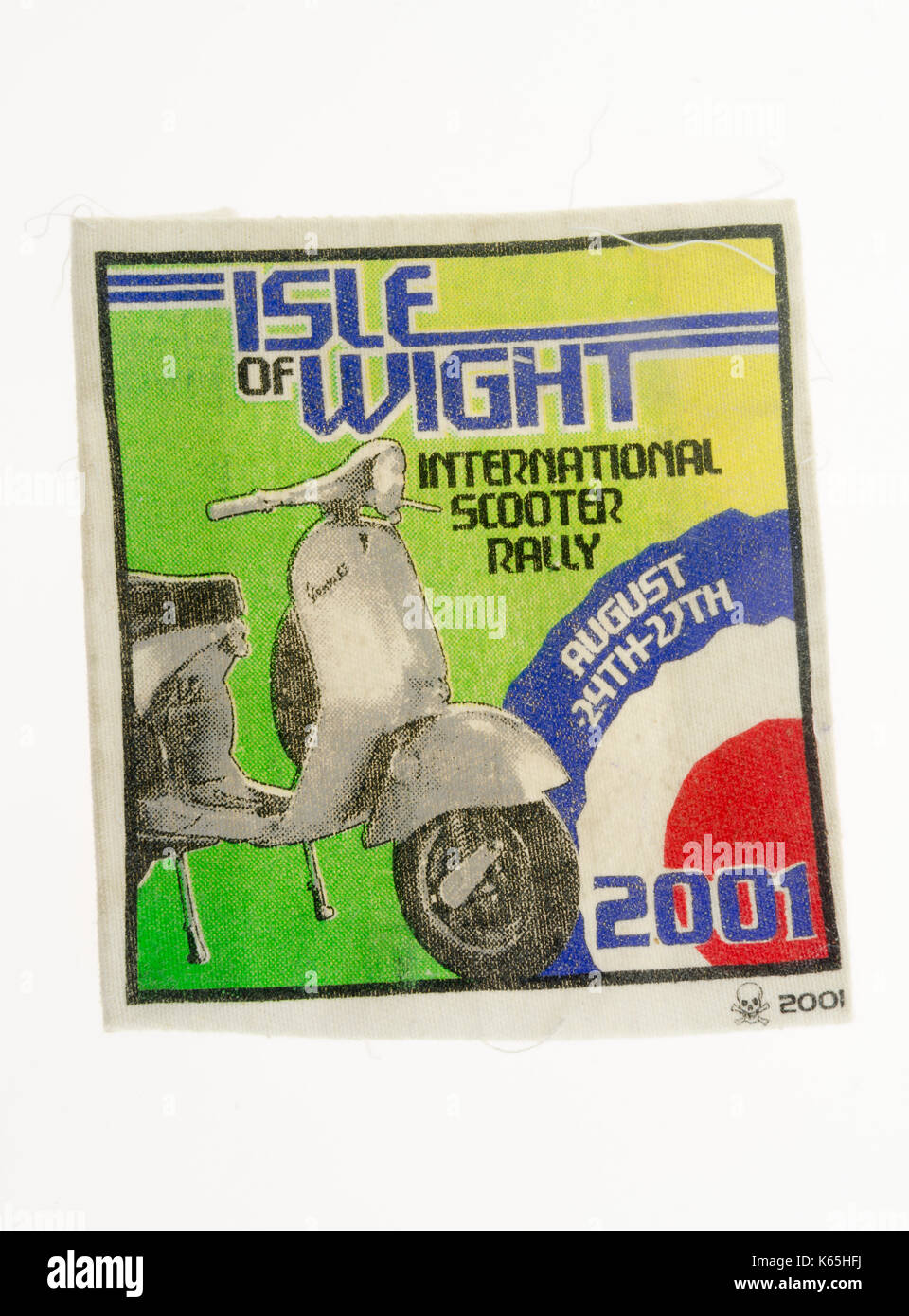 Isle of Wight Scooter Rally Patch Stock Photo - Alamy