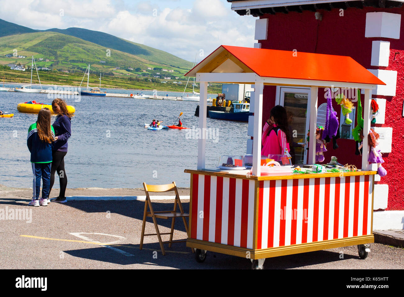wooden ice cream stall