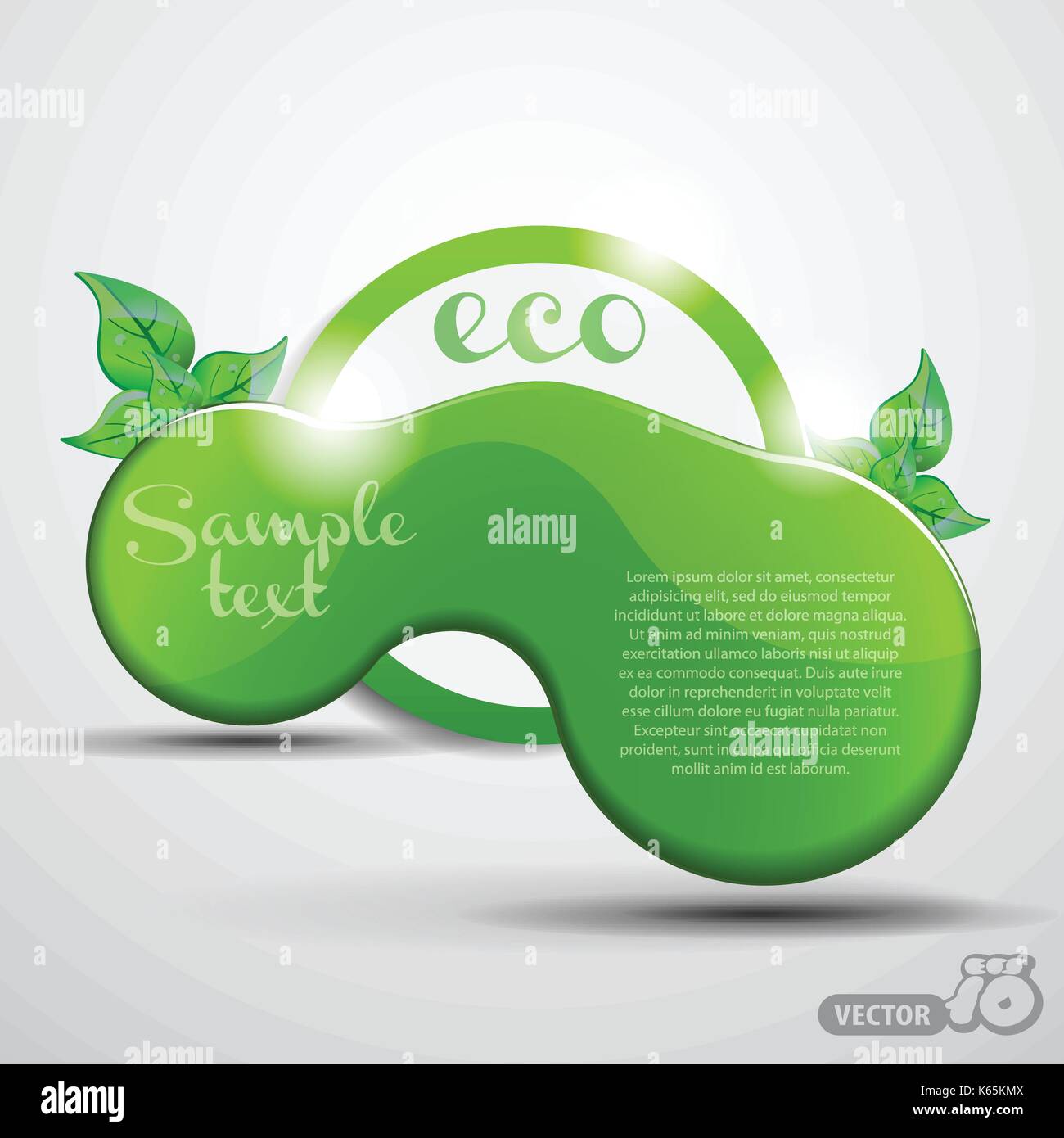 Abstract Colorful Glossy Eco Speech Bubble Concept for Web and Design ...
