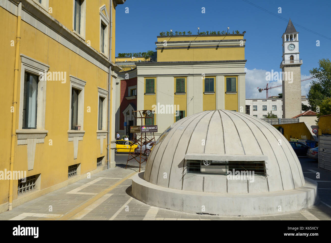 ALBANIA, Tirana , entrance of "bunkart 2" museum, during Enver Hoxha