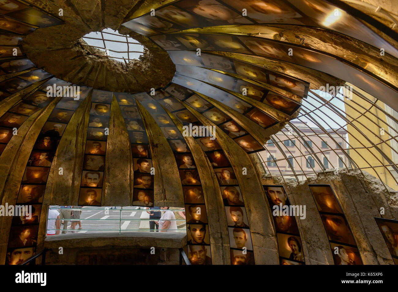 ALBANIA, Tirana , entrance of "bunkart 2" museum, during Enver Hoxha