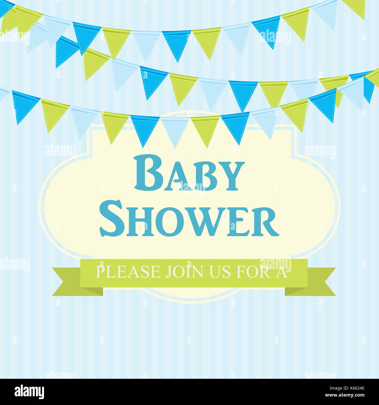 Baby Shower Invitation Vector Illustration Stock Vector Image & Art Alamy