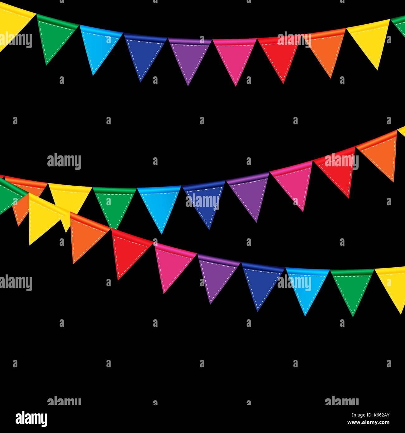Party Background with Flags Vector Illustration Stock Vector Image ...