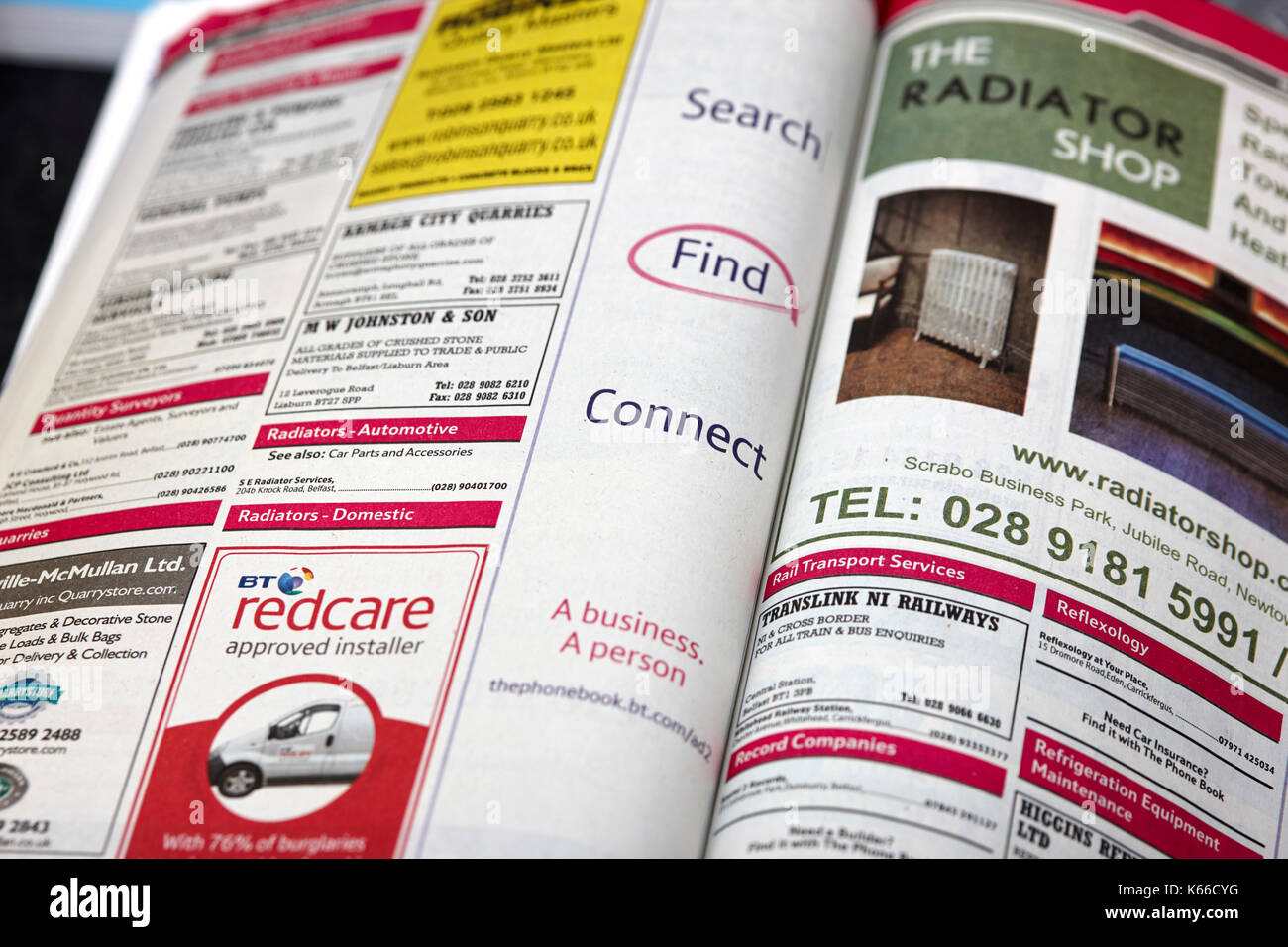 ads in the BT local telephone directory paper edition ...