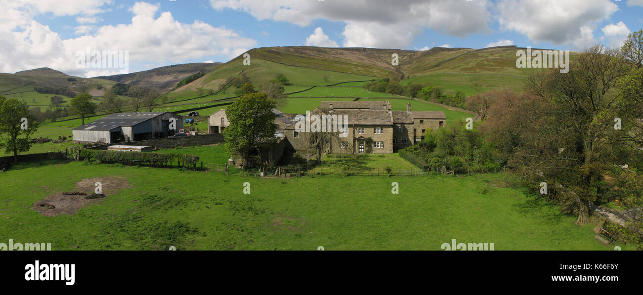 Derbyshire Farm house Stock Photo Alamy