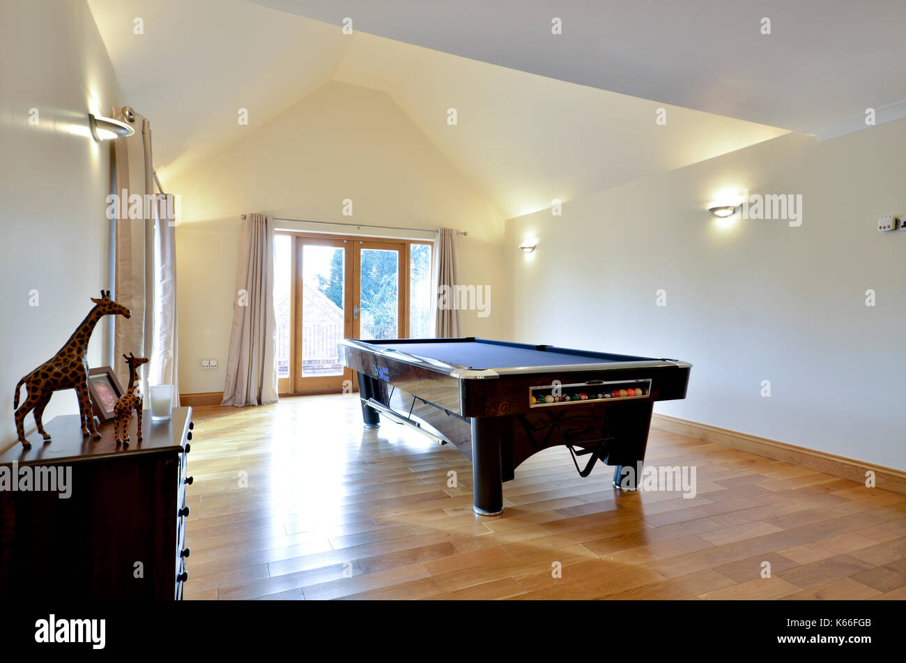 Games room extension new build Stock Photo Alamy