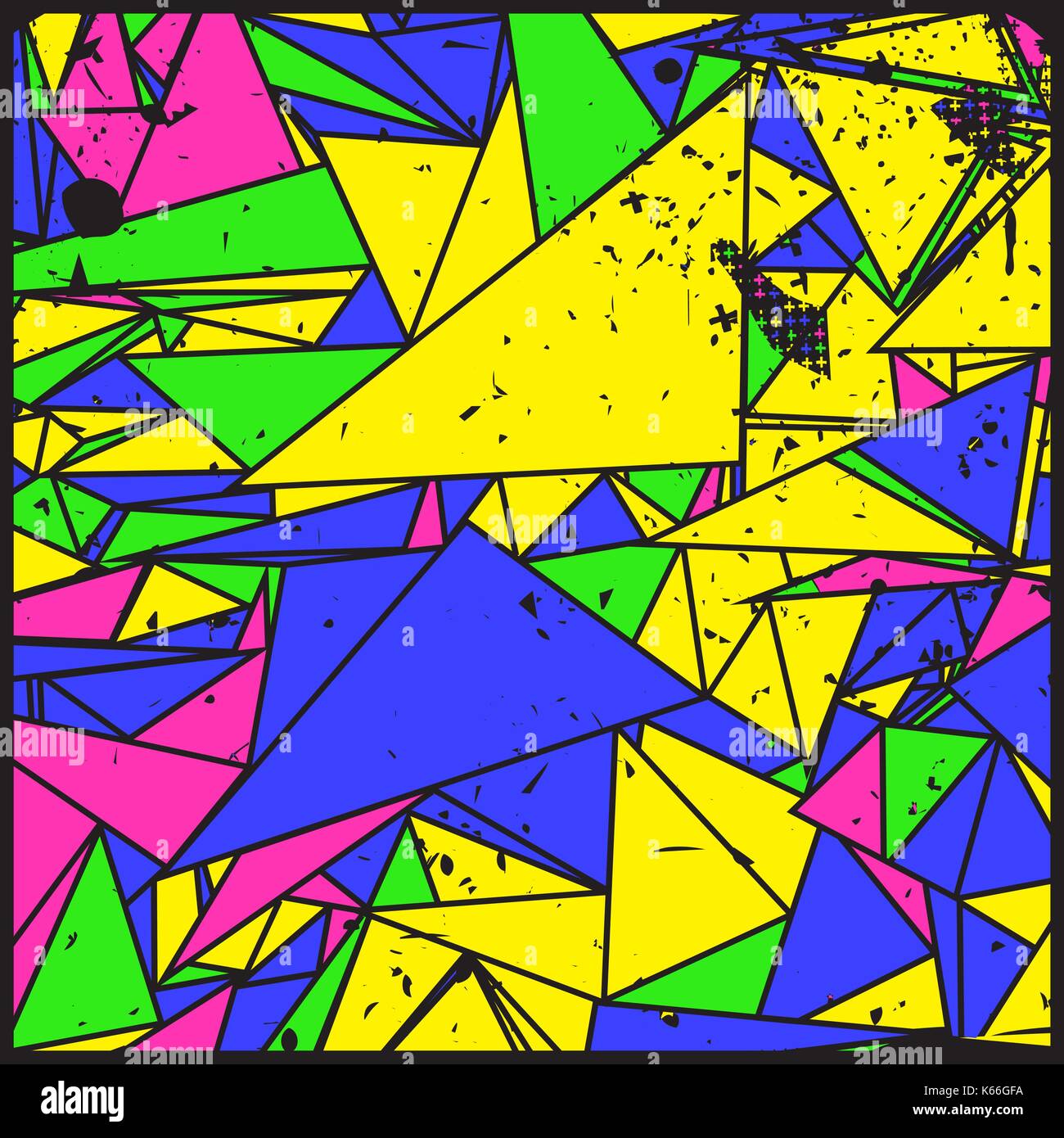 Artistic decorative geometric grunge background Stock Vector