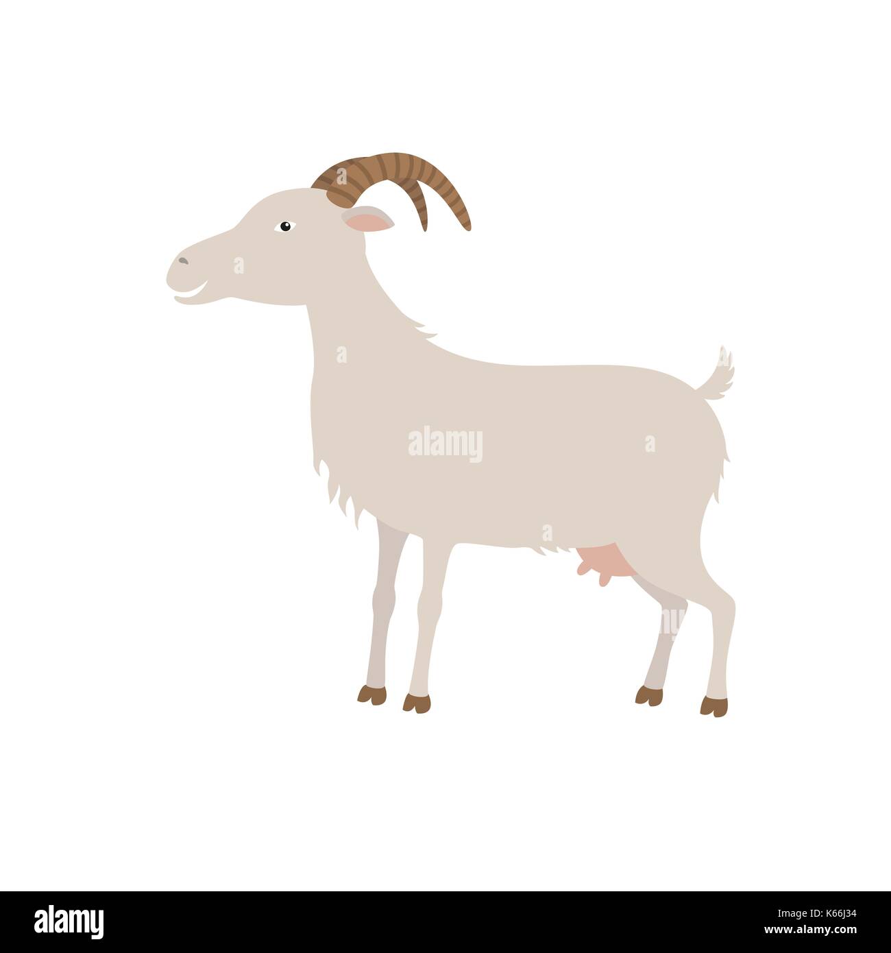 Cartoon white goat. G is for Goat Stock Vector Image & Art - Alamy