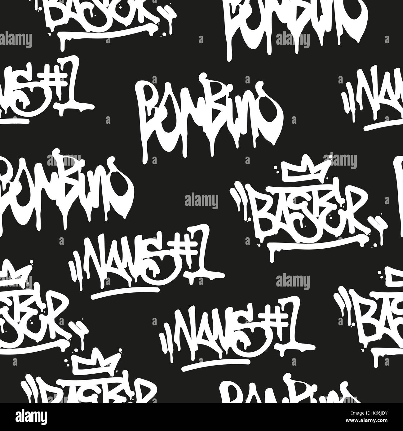 Seamless pattern graffiti Stock Vector Image & Art - Alamy