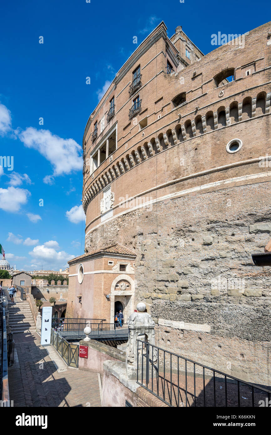 The Mausoleum of Hadrian, usually known as Castel Sant'Angelo a ...