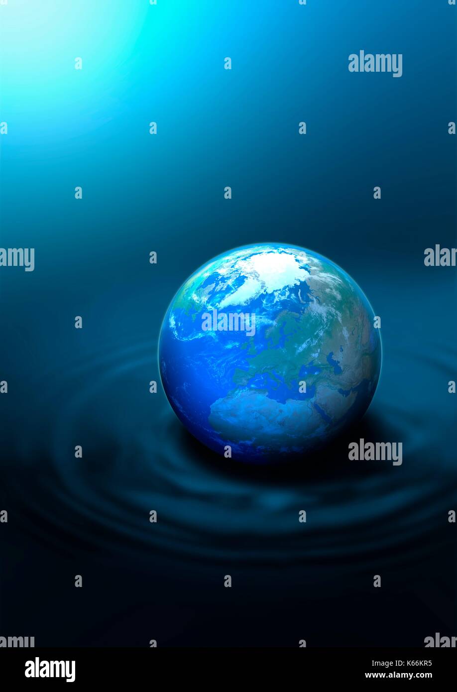 Planet earth, illustration. Stock Photo
