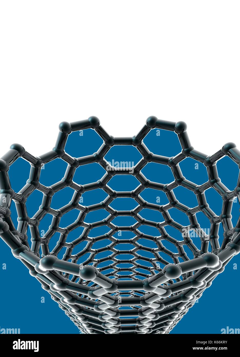 Nanotube, illustration. Stock Photo