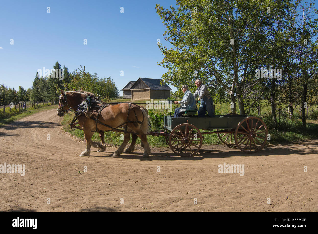 Horse drawn wagon 1800s hires stock photography and images Alamy
