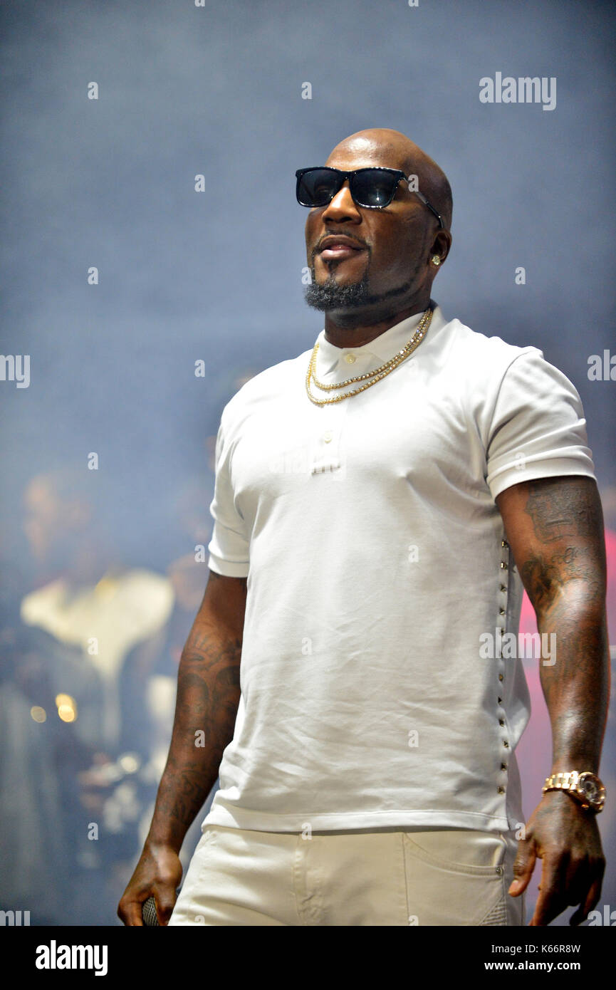 Kodak Black performs on stage at his Homecoming Concert at Watsco Center in Coral Gables, Florida, in first show since his release from prison in June.  Featuring: Jeezy Where: Coral Gables, Florida, United States When: 10 Aug 2017 Credit: JLN Photography/WENN.com Stock Photo