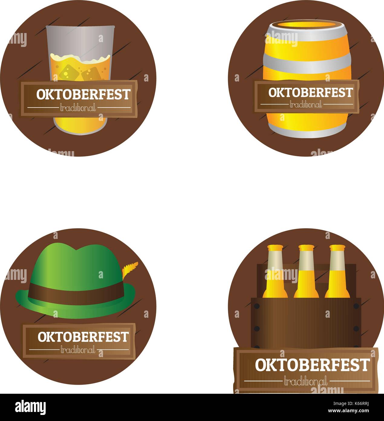 Set of oktoberfest labels Stock Vector Image & Art - Alamy