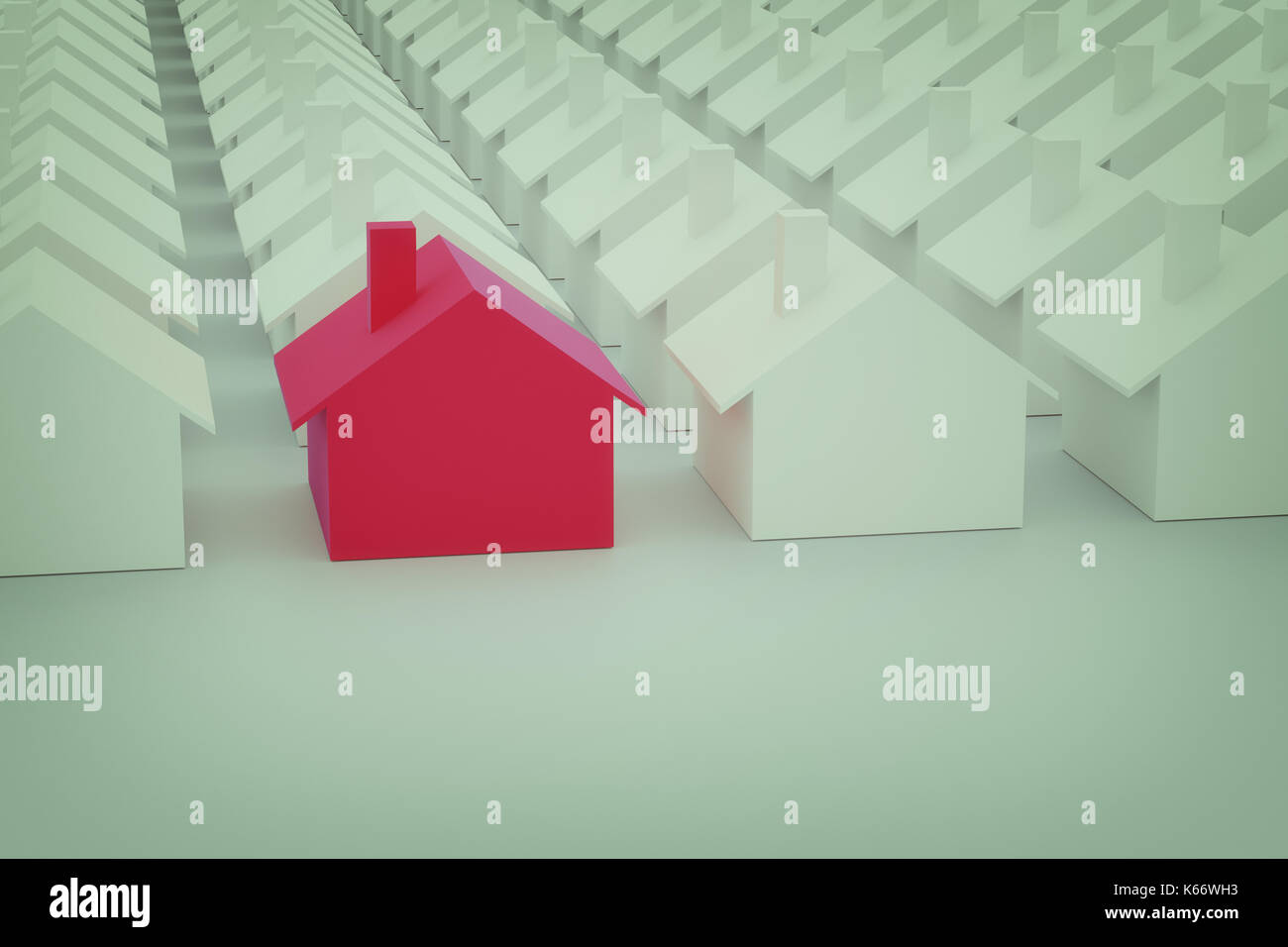 3d house exterior hi-res stock photography and images - Alamy