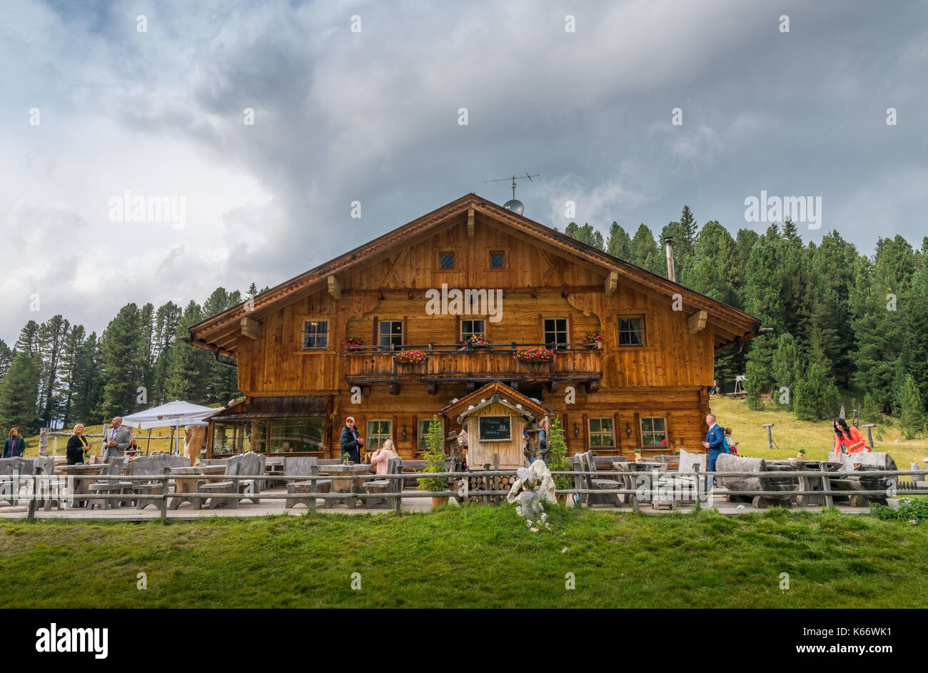 Rifugio delle odle, Alto Adige / South Tyrol, Italy Stock Photo