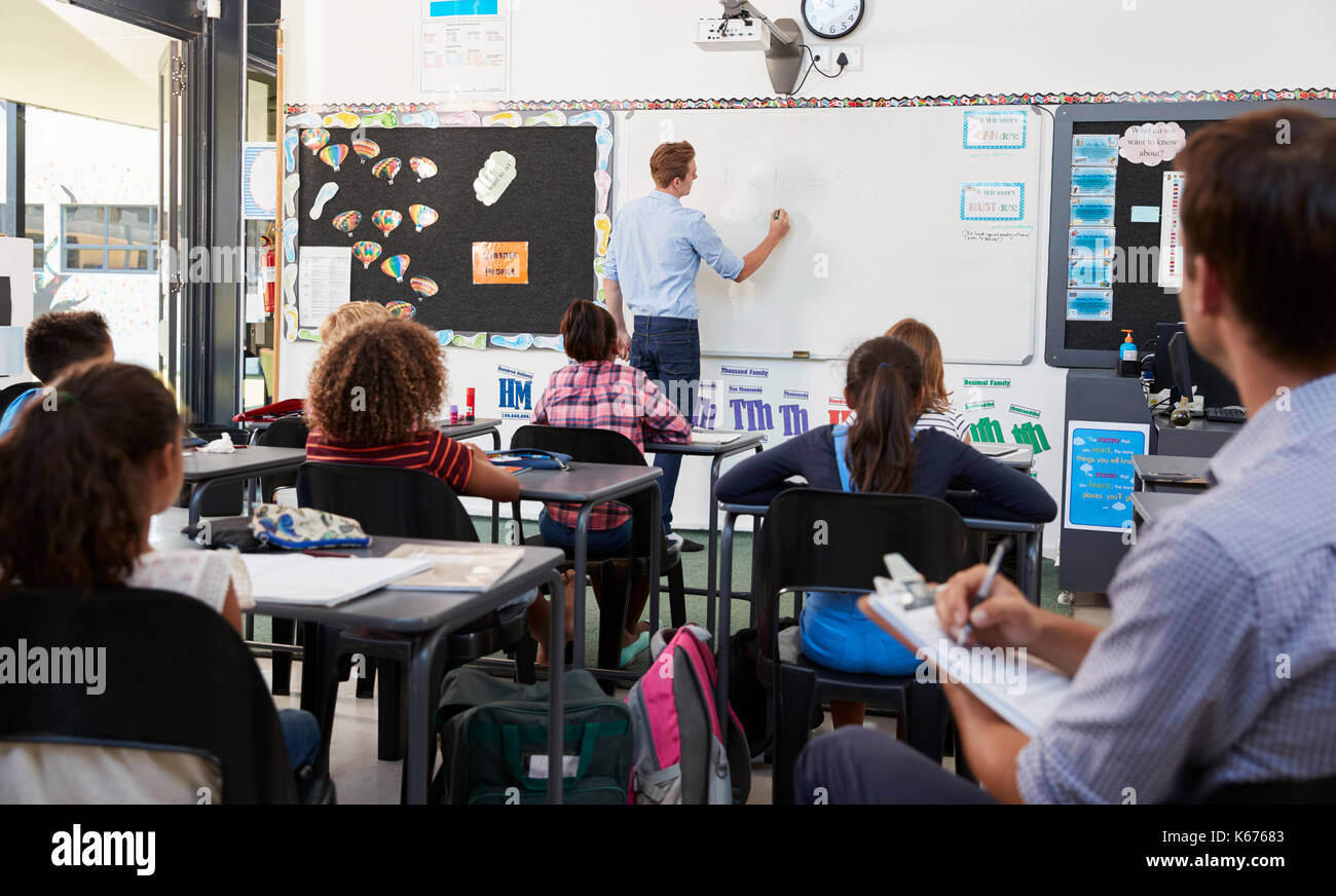 trainee-teacher-learning-how-teach-elementary-students-stock-photo-alamy