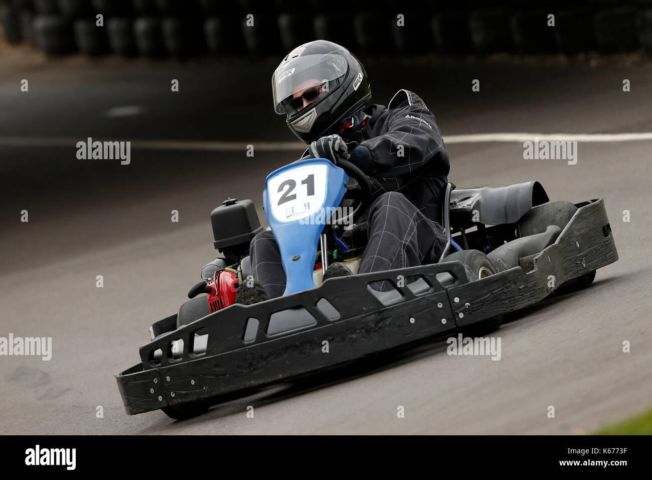 Adults race Thunderkarts, 13bhp / 390 cc race chassis karts. The karts can reach speeds in