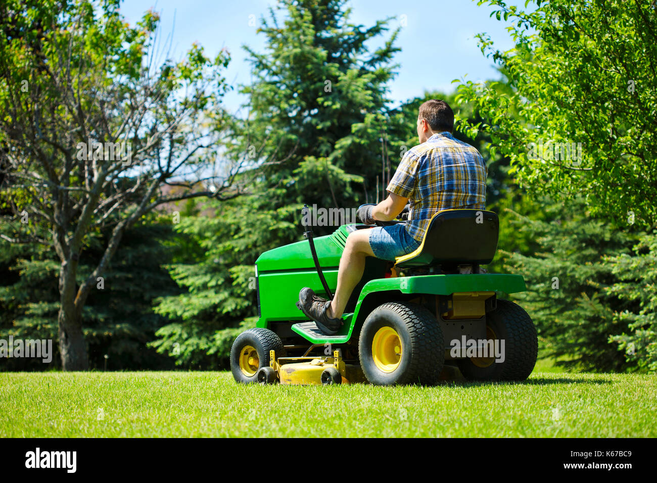 Sit on petrol online lawnmower