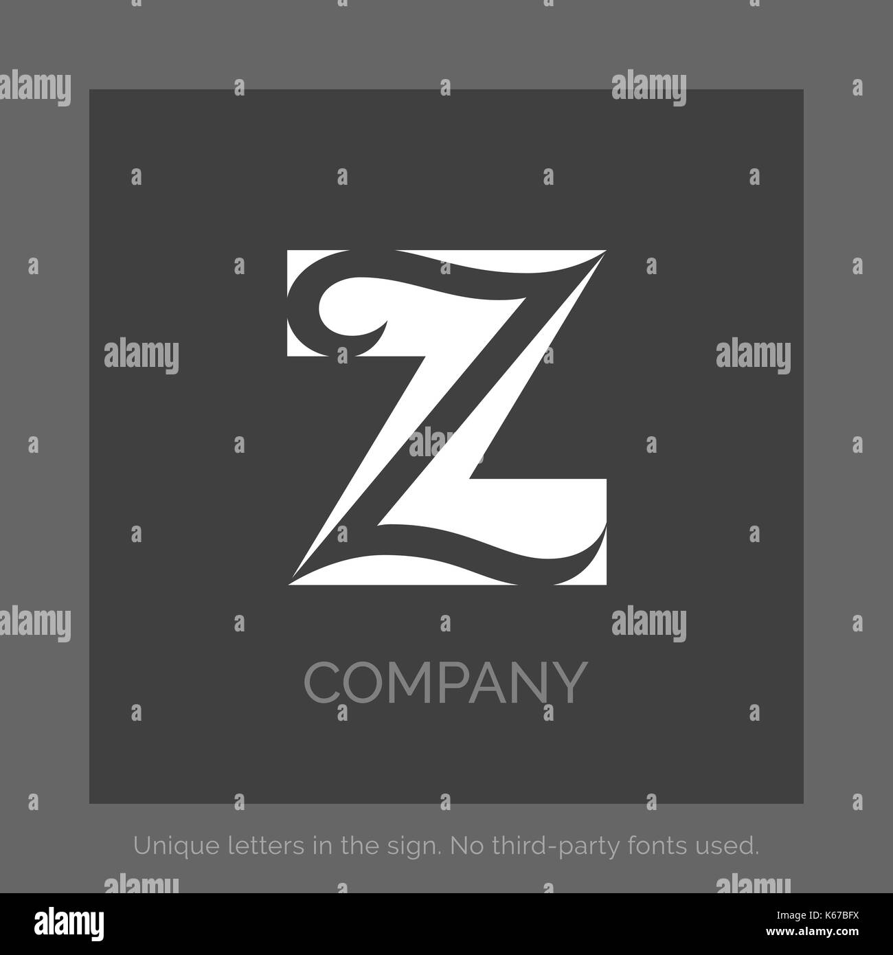 Z vector logo Black and White Stock Photos & Images - Alamy