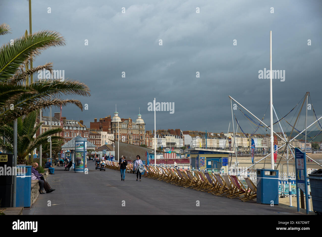 coast at Weymouth, England Stock Photo