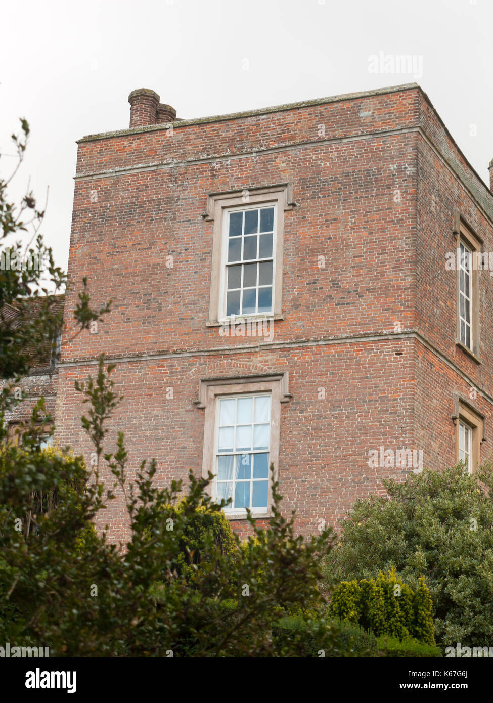 side view of melford hall mansion manor long melford suffolk; England