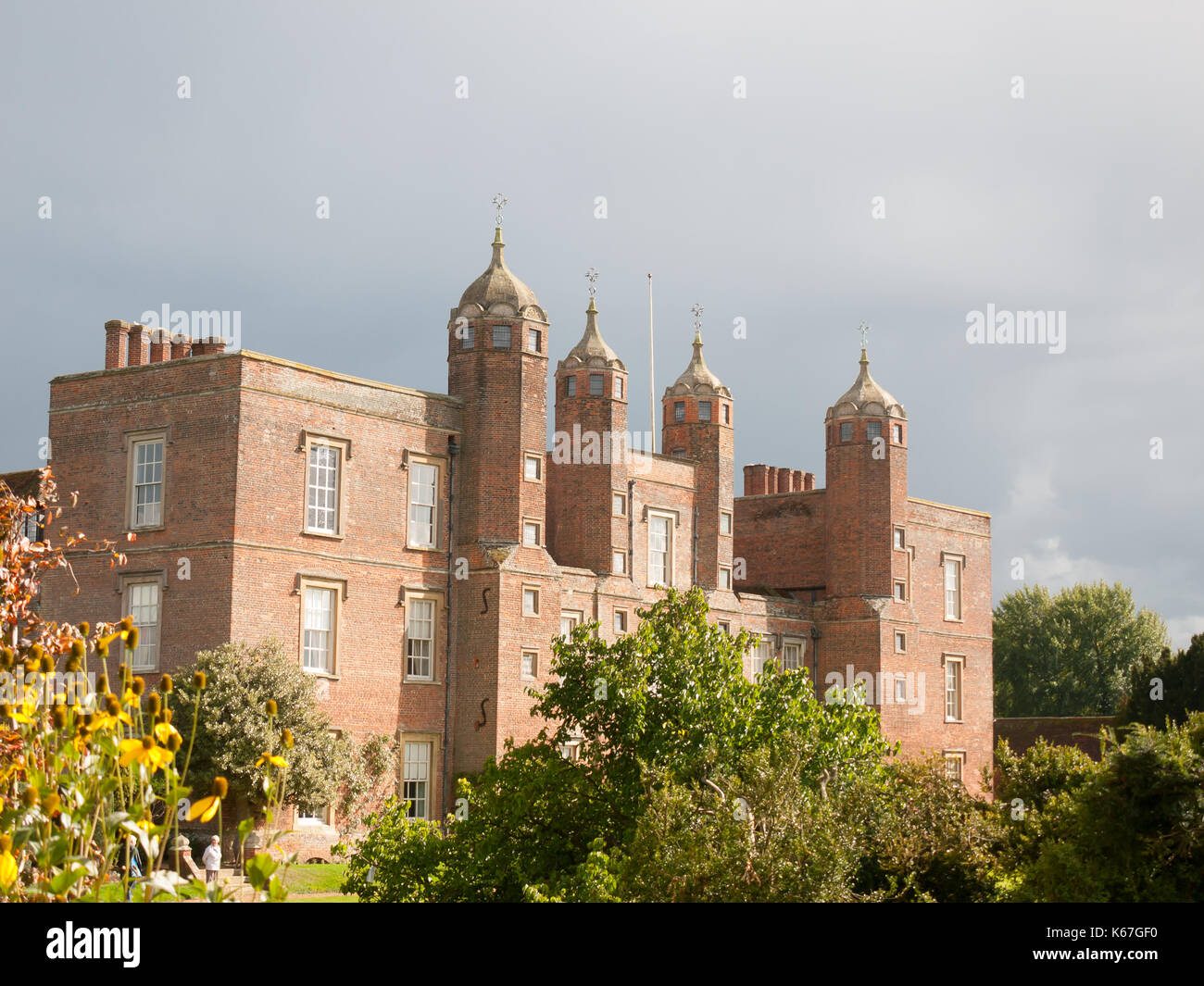 sun light full view of estate mansion melford hall long melford no