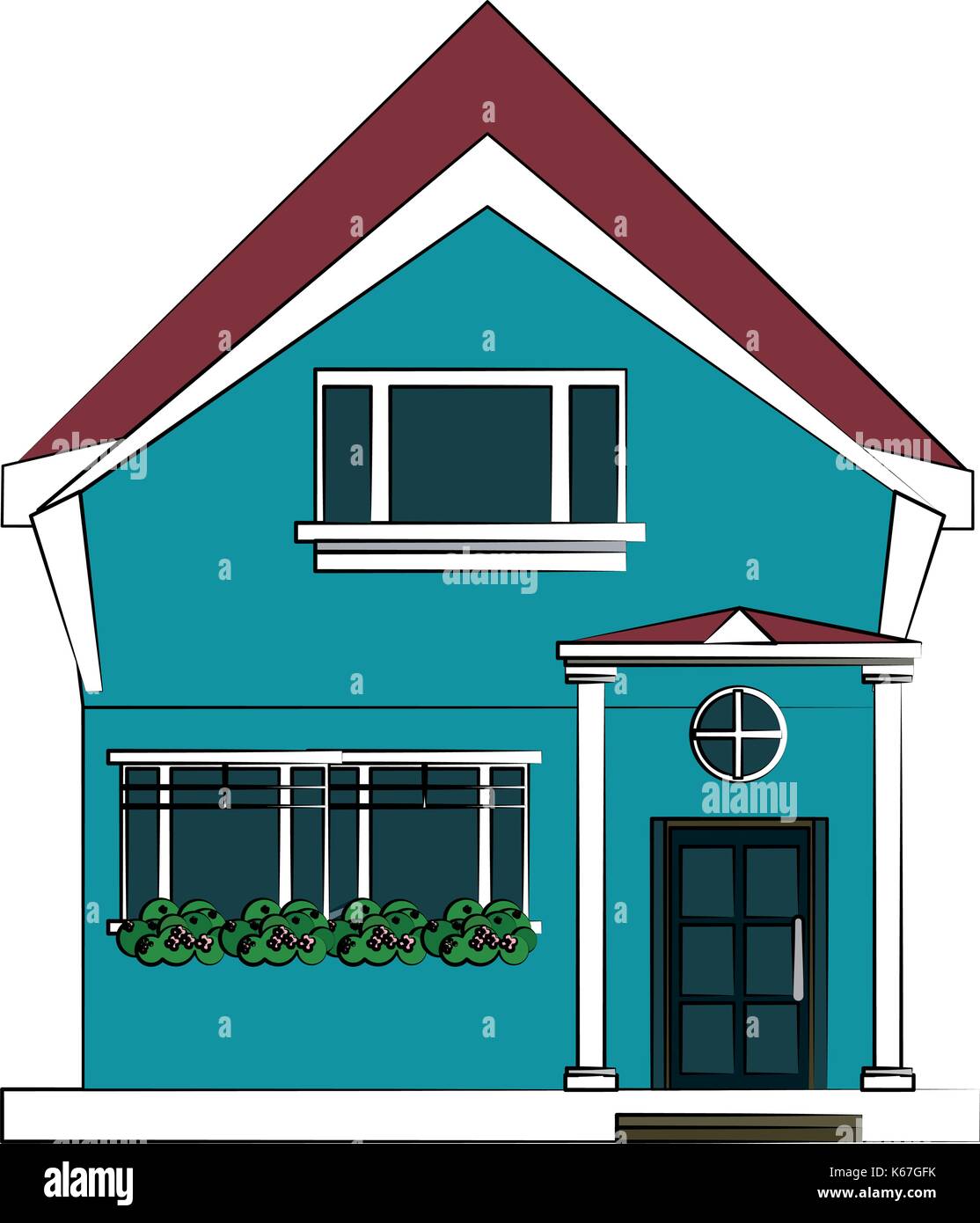 classic family house or home icon image Stock Vector Image & Art - Alamy