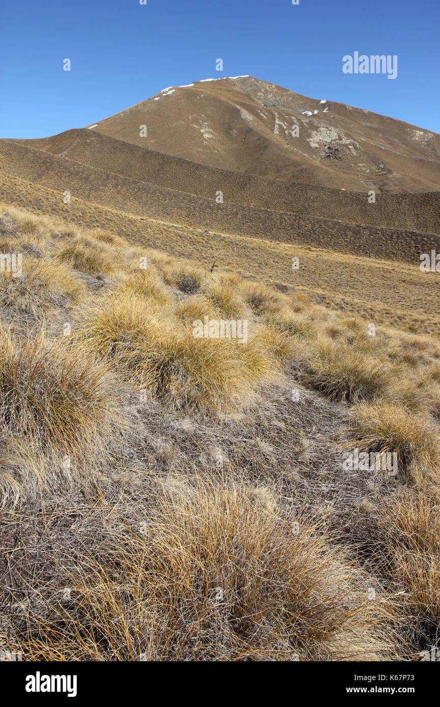 Lindis Pass South Island New Zealand Stock Photo