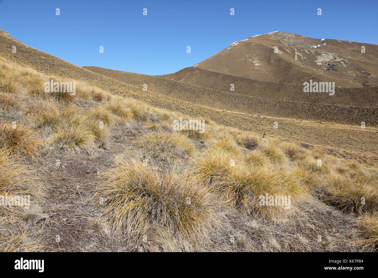Lindis Pass South Island New Zealand Stock Photo