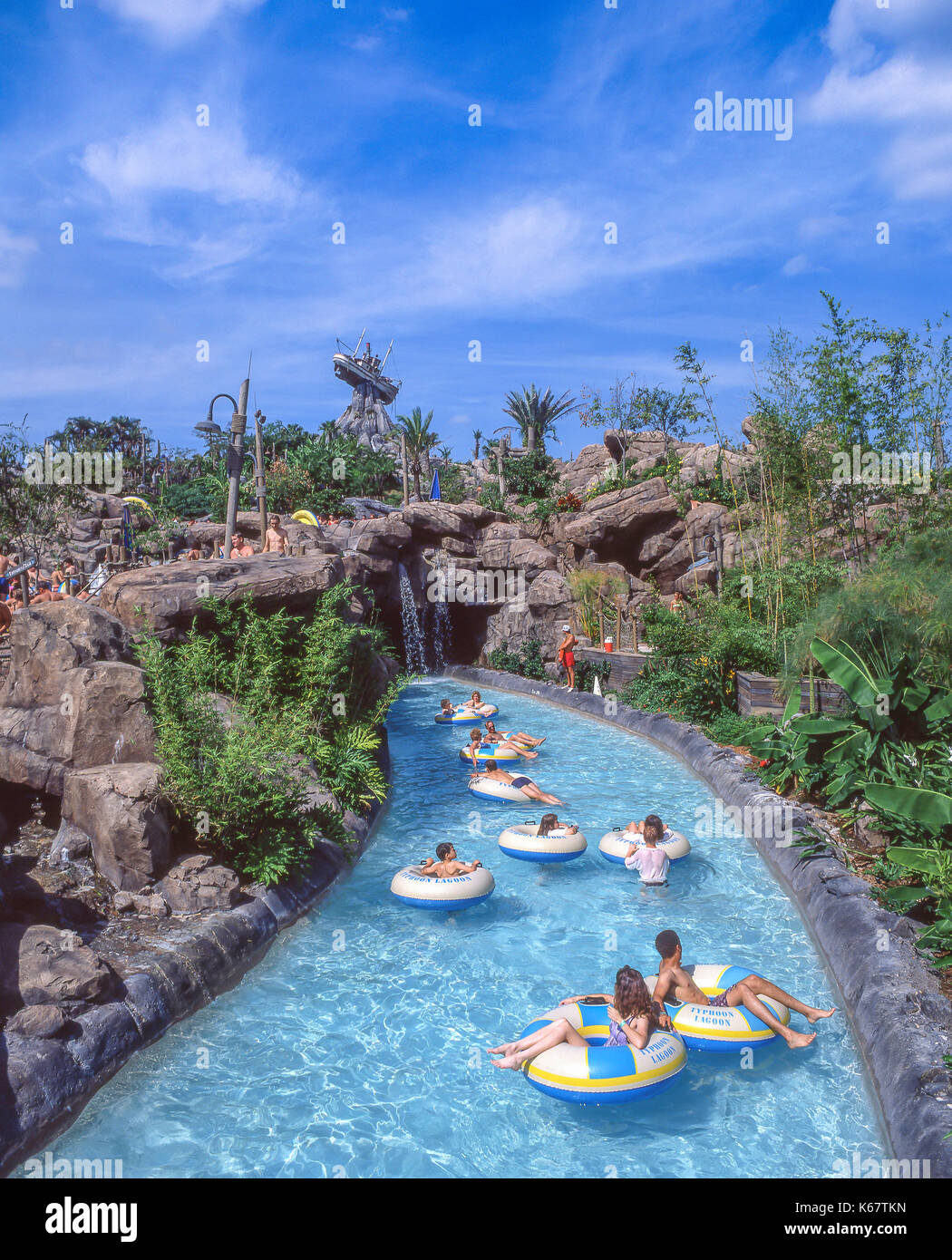 Water ride, Typhoon Lagoon, Walt Disney World, Orlando, Florida, United States of America Stock Photo