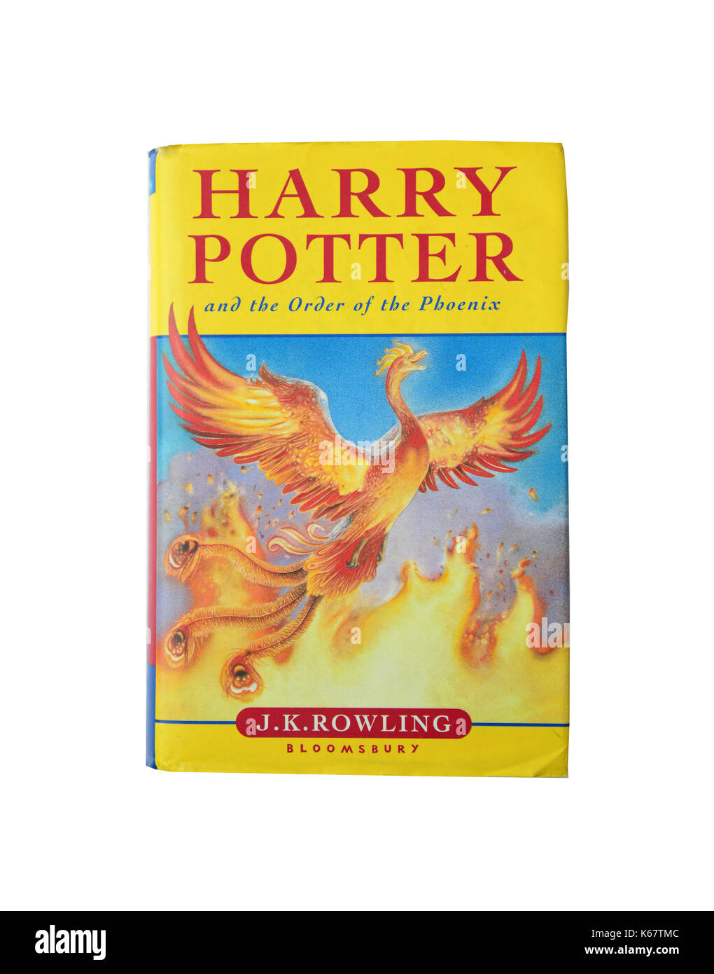 J.K.Rowling's 'Harry Potter and the Order of the Phoenix' book, Surrey, England, United Kingdom Stock Photo