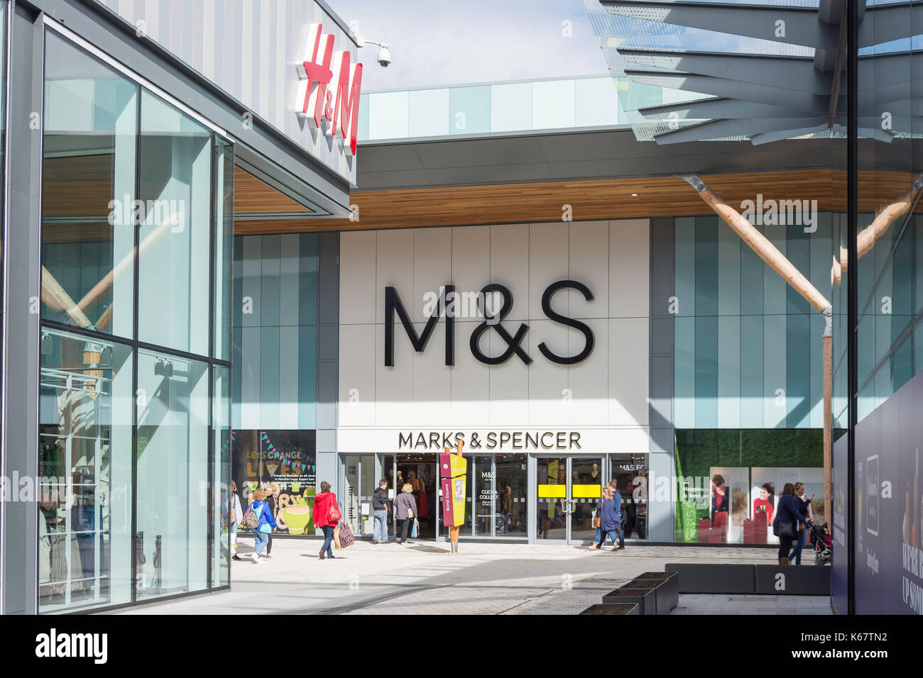 Marks & Spencer store, Bond Square, The Lexicon, Bracknell, Berkshire, England, United Kingdom Stock Photo