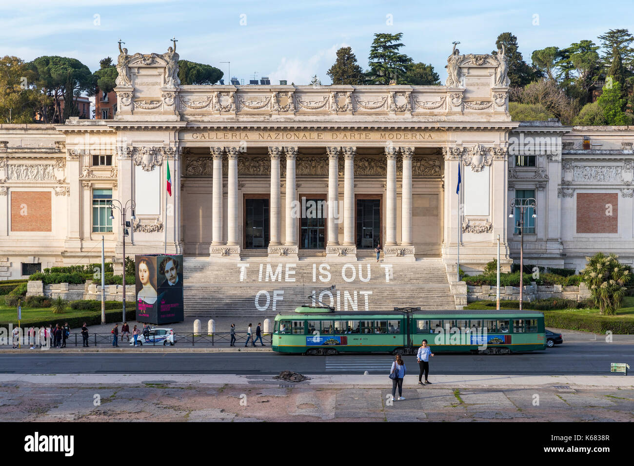 Galleria Nazionale d'Arte Moderna seen from Pincio Hill Park, Rome, Lazio, Italy, Europe. Stock Photo