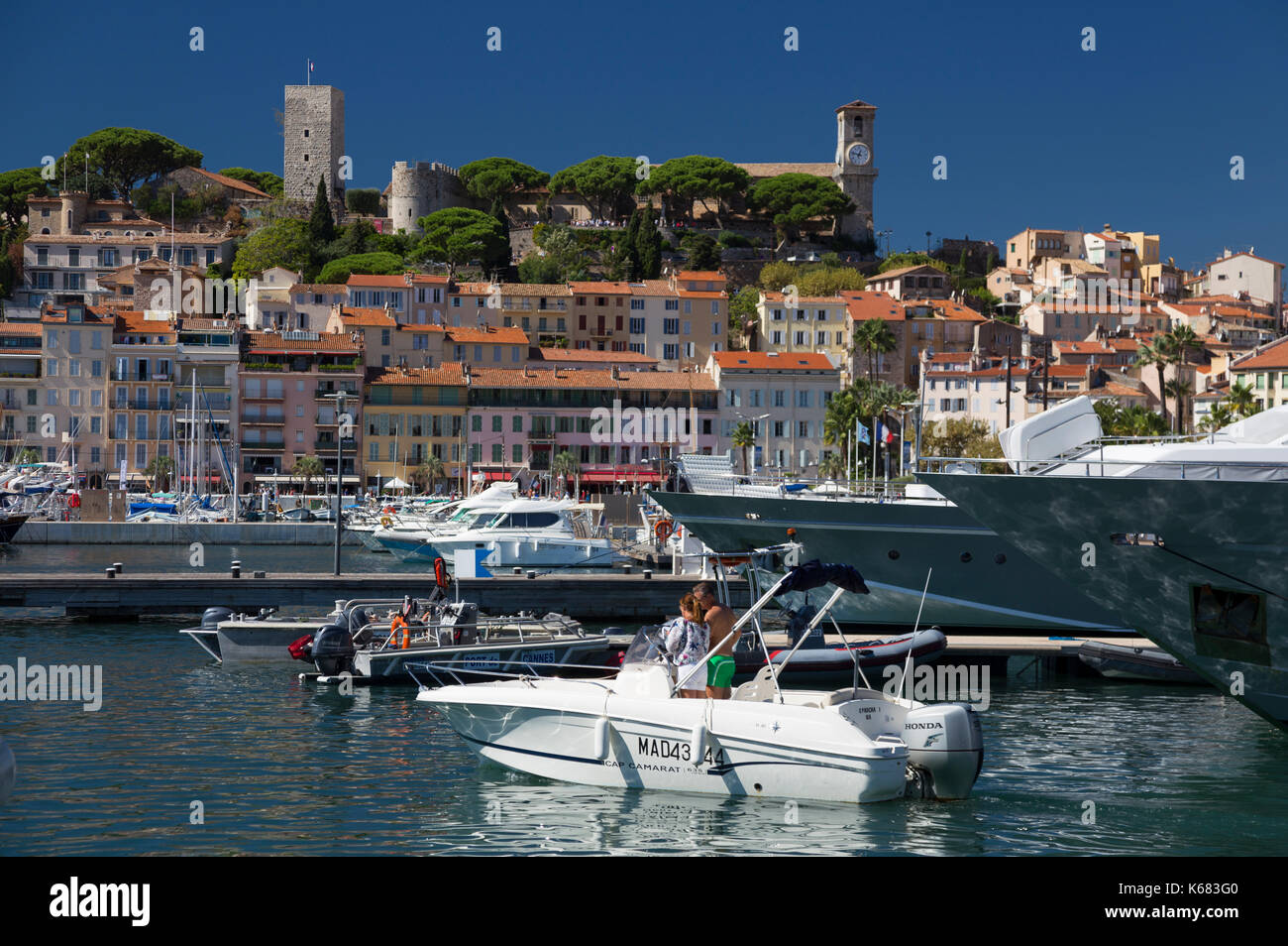 Cannes harbour, France Stock Photo